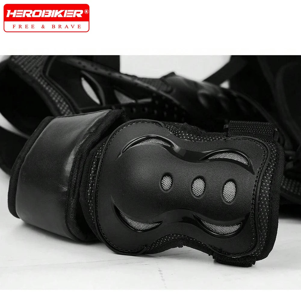 Motorcycle Armor Kid's Chest Vest Protection Motocross Riding Armor Jacket Protective Armors Motorbike Kneepads Moto Full Armor