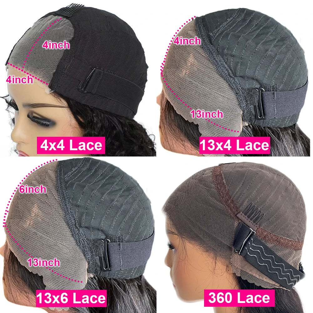 350 Density 360 HD Lace Frontal Wig Straight Wigs Glueless Lace Frontal Wigs Human Hair Wear And Go Pre Plucked Hair For Women