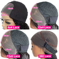 350 Density 360 HD Lace Frontal Wig Straight Wigs Glueless Lace Frontal Wigs Human Hair Wear And Go Pre Plucked Hair For Women