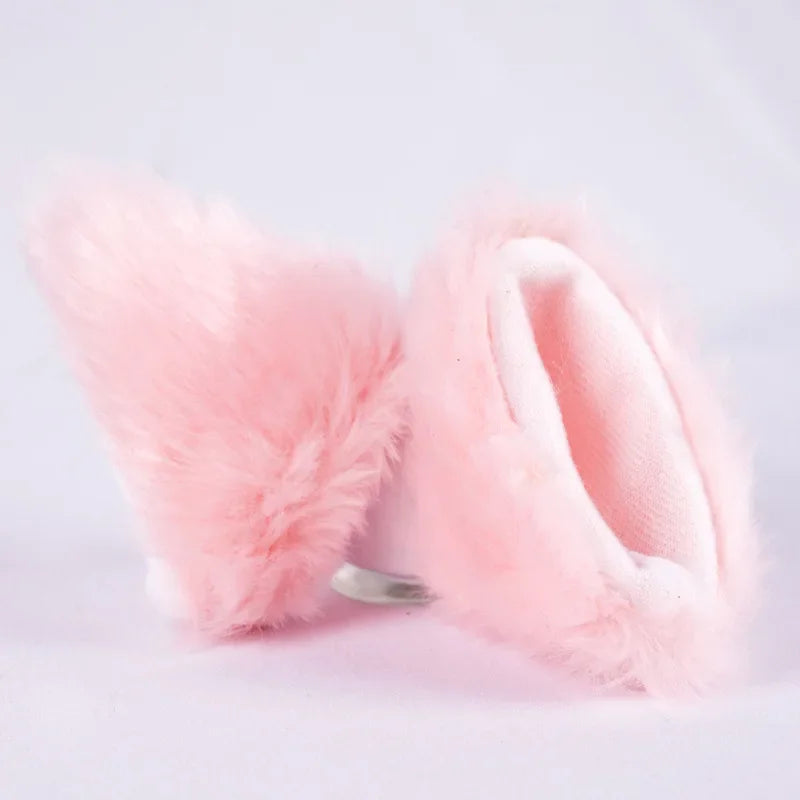 Motorcycle Helmet Hairy Cat Ears Detachable Motorcycle Accessories For Women Men Motorbike Bicycle Car Styling Decoration