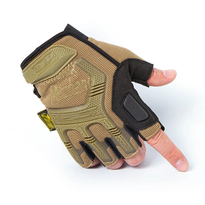 Men's Military Half-Finger Work Gloves - SEAL 4.0 Cut-Resistant Non-Slip Motorcycle Riding Training Sports Tactical Gloves