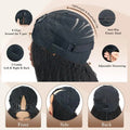 V Part Kinky Straight Wig Human Hair For Women 200% Density Beginnger Friendly Upgraded U Part  Wigs In Natural Color 12-32 Inch
