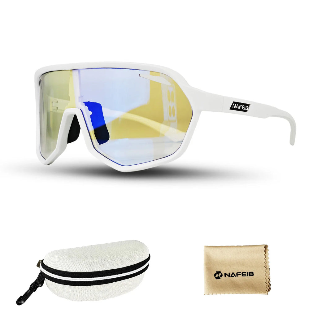 Automatic Photochromic Cycling Glasses Motorcycle Bike Riding Outdoor Sport Cycling Sunglasses Men Women Hiking UV400 Goggles