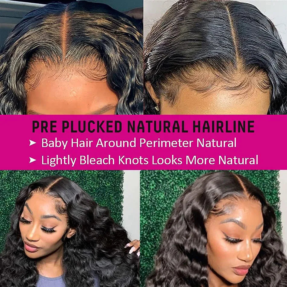 250 Density 13x6 Hd Lace Loose Deep Wave Frontal Wig 30 34Inch Glueless 13x4 Curly Lace Front Human Hair Wigs For Women On Sale