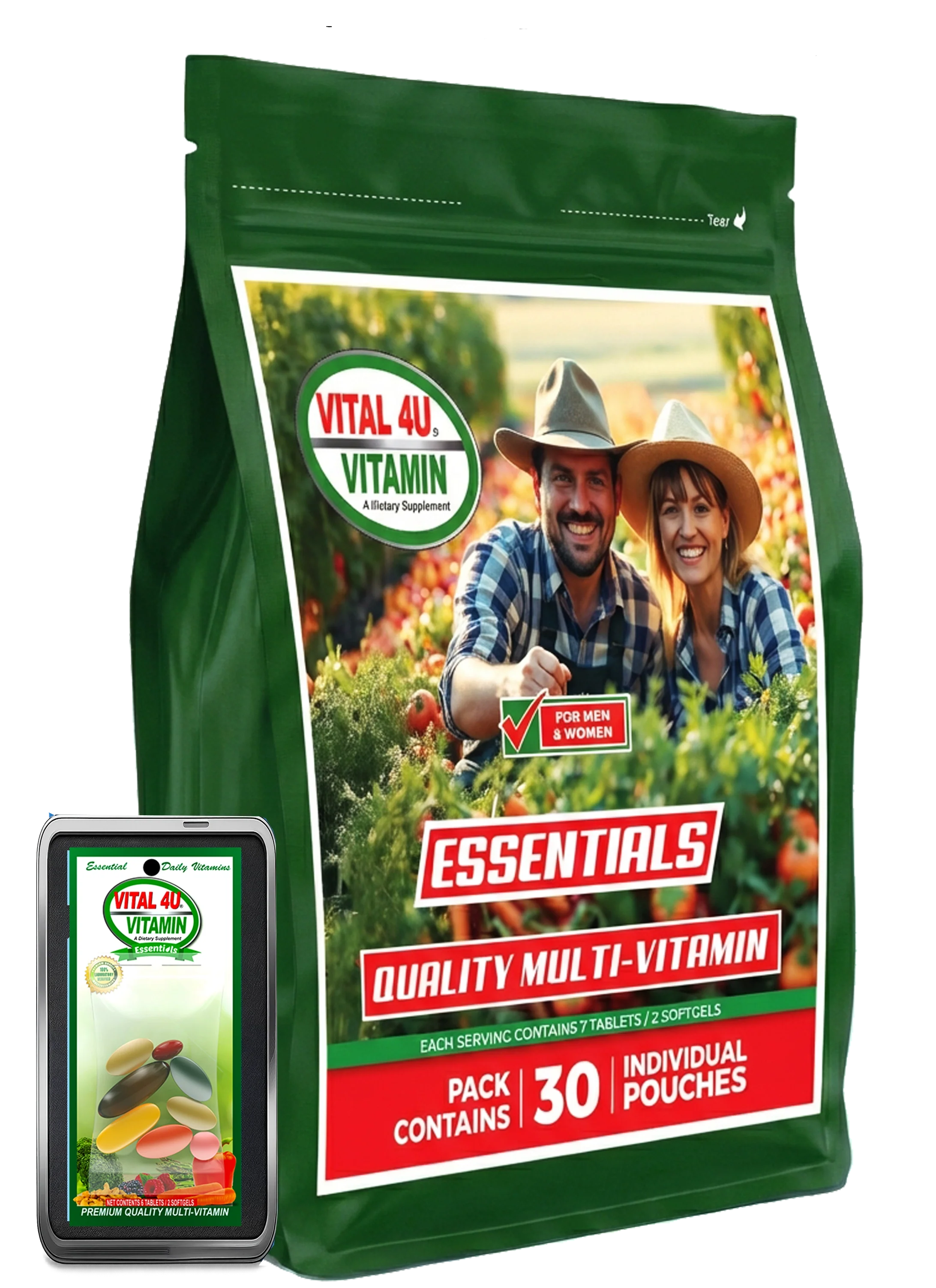 Vital 4U Essential 30 Day Multivitamin