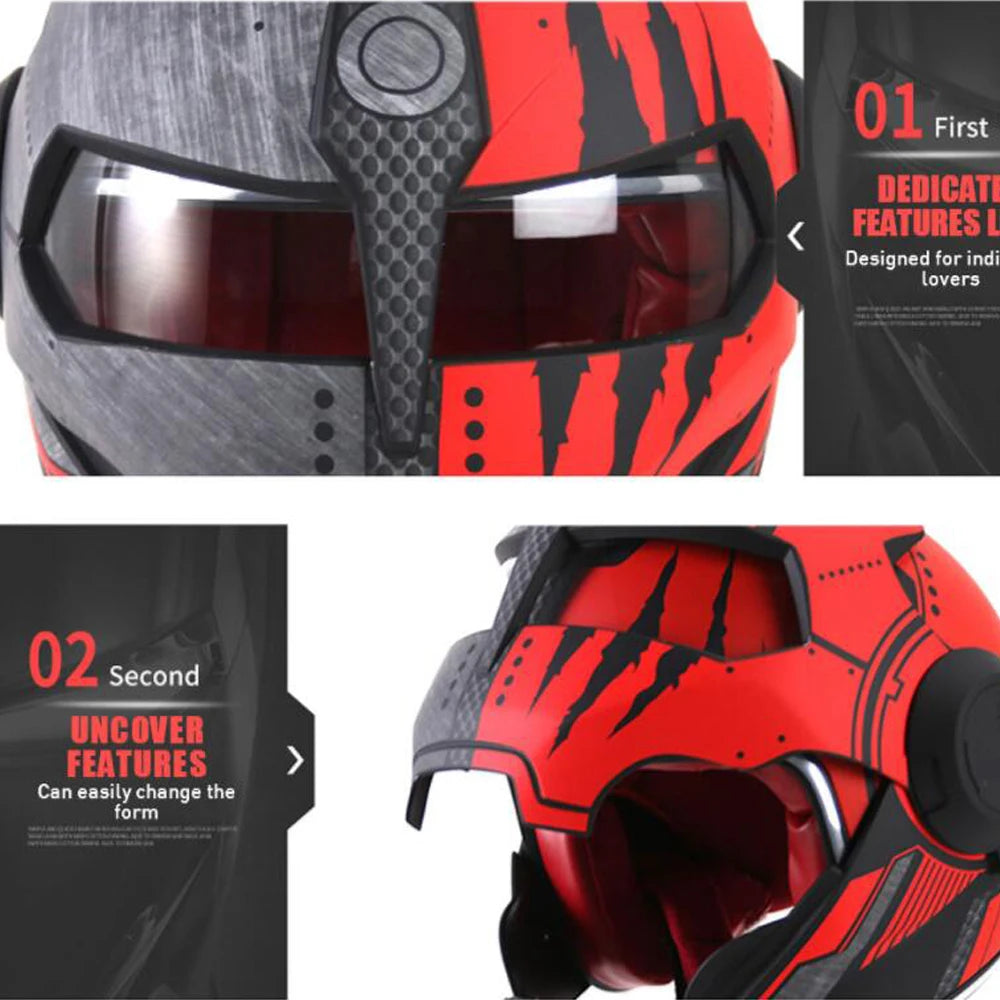 HEROBIKER Vintage Retro Helmet Motorcycle Moto Helmet Motorbike Full Face Helmet Casco Moto Cruiser ChopperCafe Racer Capacetes