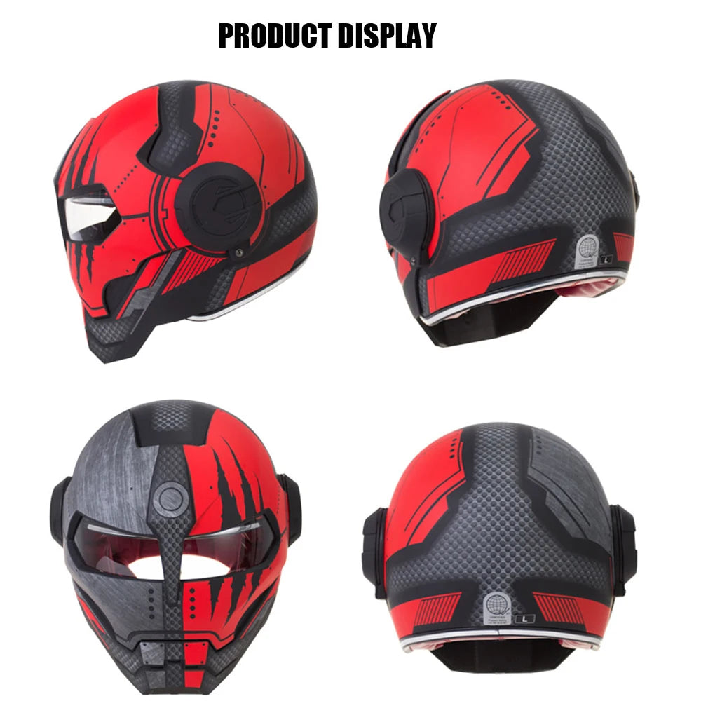 HEROBIKER Vintage Retro Helmet Motorcycle Moto Helmet Motorbike Full Face Helmet Casco Moto Cruiser ChopperCafe Racer Capacetes