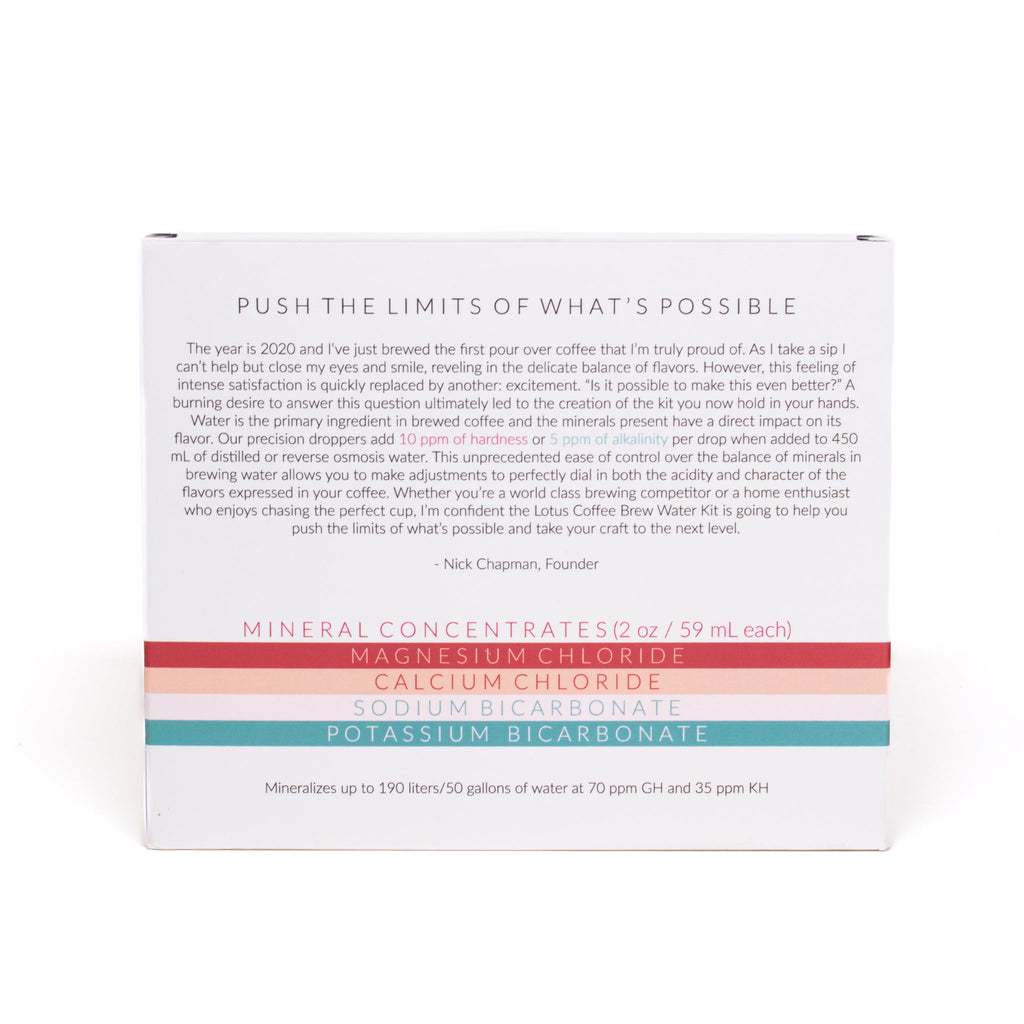Lotus Coffee Brew Water Kit