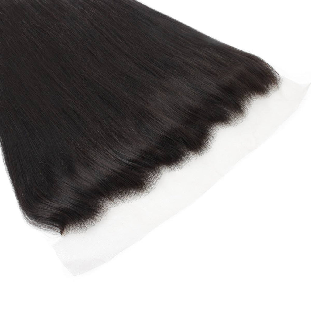 Malaysian Straight 13x4 Transparent Lace Human Hair Frontal