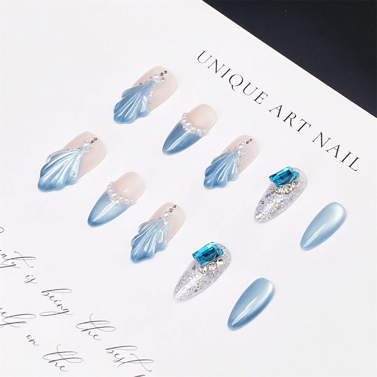0944- Handmade press on nails fake nails removable
