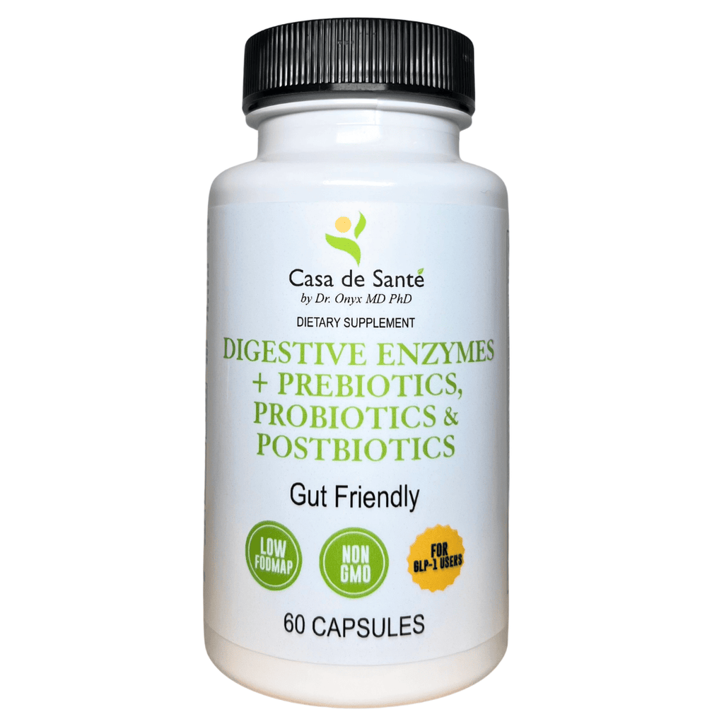 FODMAP Digestive Enzymes + Prebiotics + Probiotics + Postbiotics Gut Friendly Low FODMAP MD PhD Formulated