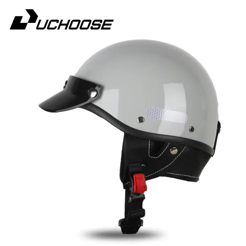 Vintage Helmet Motorcycle Helmet Cruiser half helmet Men Women Adult Child All seasons summertime Simple and nice