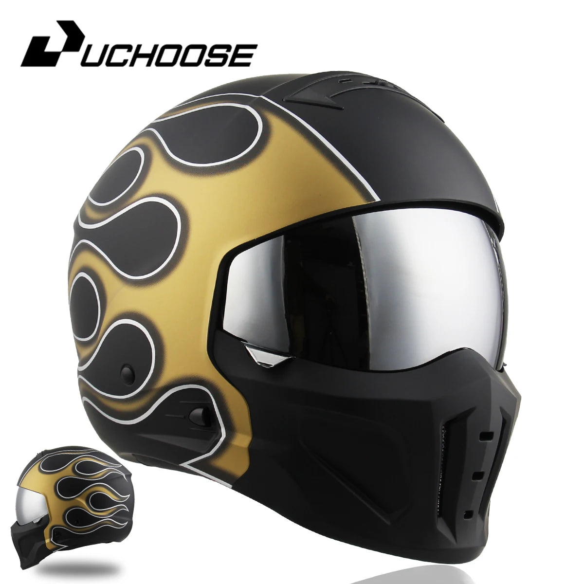 2026 New Scorpion Helmet Retro Motorcycle Cascos Moto Locomotive Personality Multi-purpose Combination Helmet Half Helmet