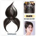 25cm 100% Human Hair Women's Natural Forehead Whitening Hair Enhancement Head Curtain 3D Bangs Increase Hair Volume