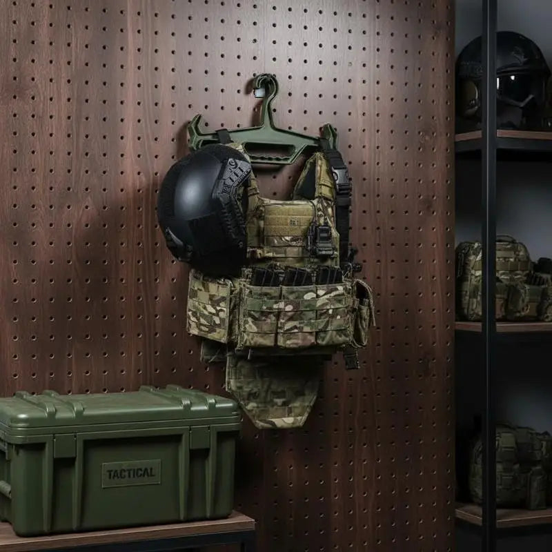 Tactical Equipment Heavy Duty Hanger Multi-Purpose Display Rack for Hunting Vest Diving Paintball Suits