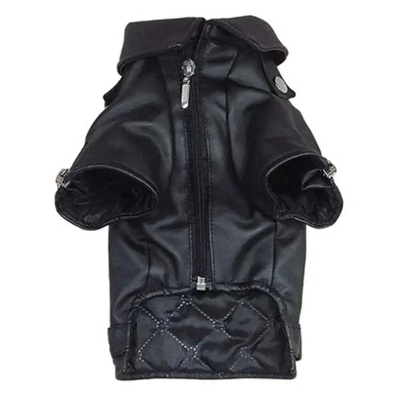 Leather Dog Coat Jacket Winter Dog Clothes Outfit Garment Warm Pet Costume Puppy Yorkie Poodle Bichon Schnauzer Pug Clothing