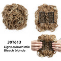 S-noilite Synthetic LARGE Comb Clip In Curly Hair Extension Chignon Hair Pieces Women Updo Cover Hairpiece Extension Hair Bun