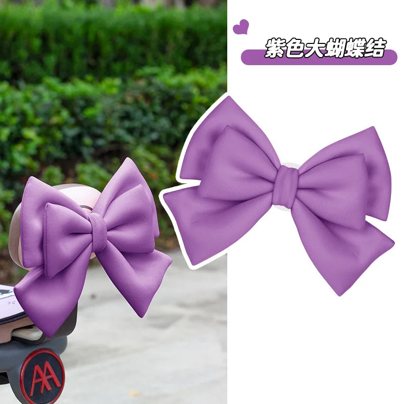 Helmet bow decoration, motorcycle electric vehicle accessories, large cute, ski helmet locomotive helmet accessories