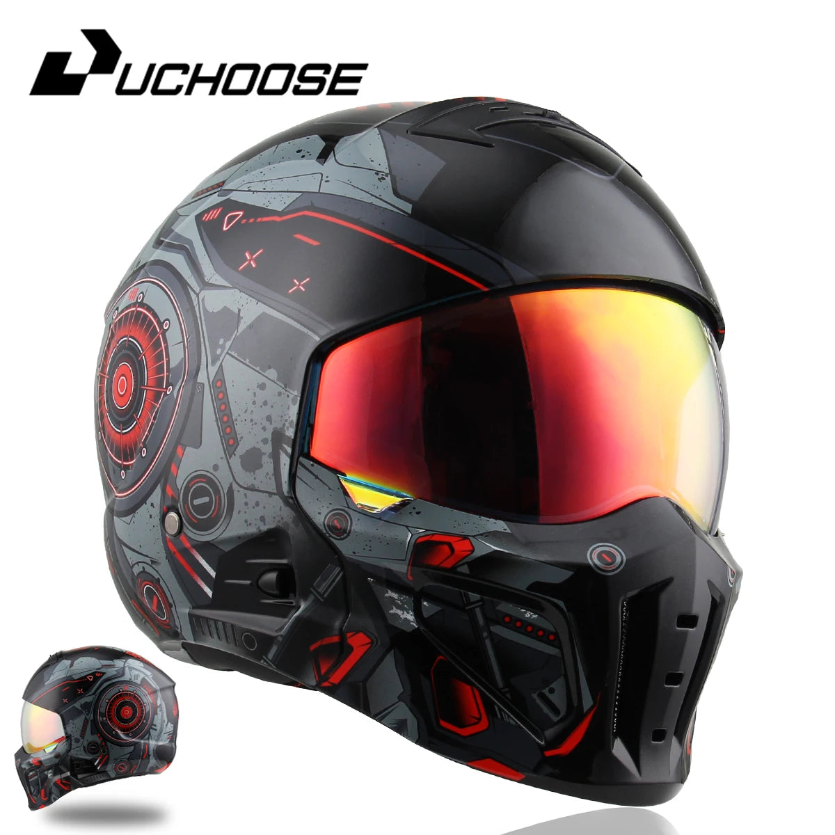 2026 New Scorpion Helmet Retro Motorcycle Cascos Moto Locomotive Personality Multi-purpose Combination Helmet Half Helmet