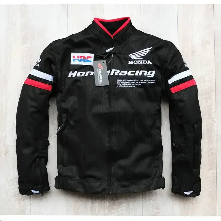 Men's Summer Motorcycle Racing Clothing Breathable Mesh Anti-Fall Honda Cycling Suit Comfortable Protective Gear for Bikers
