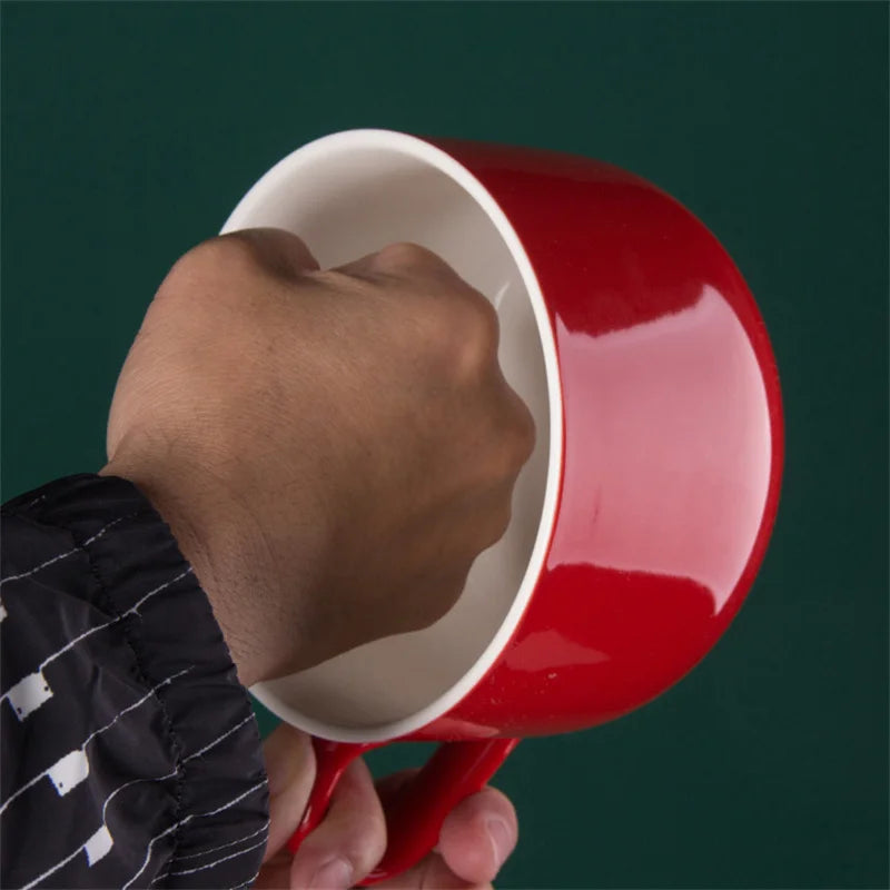 Large Capacity Coffee Mug 700ml Ceramic Breakfast Oatmeal Milk Tea Cup Instant Noodles Bowl Novelty Gifts Best For Your Friends