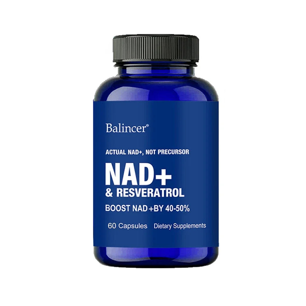 Resveratrol NAD+ Supplement - Support Cellular Health, Stamina & Healthy Aging, Supports DNA Repair and Healthy Metabolism