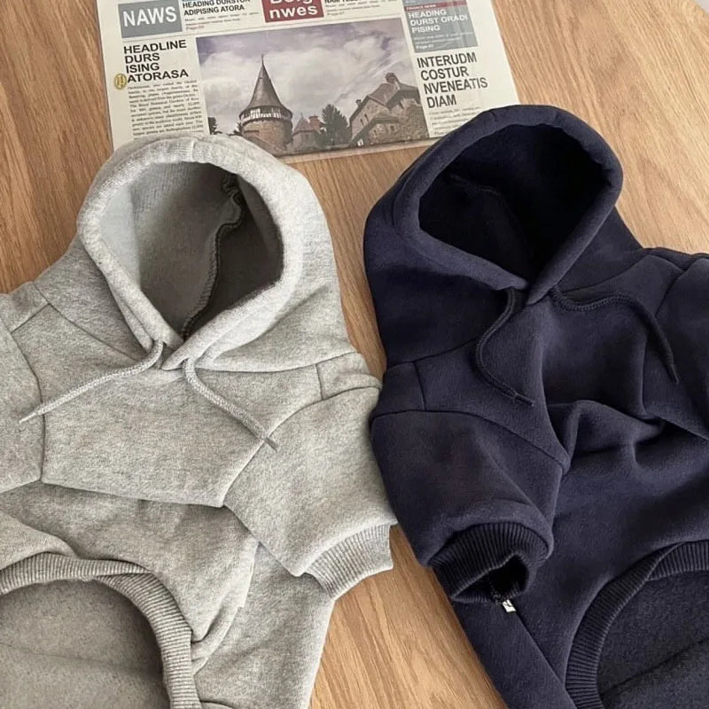 Winter Hoodie Pet Clothing Dogs Fashion Plush Dog Clothes Costume Small French Bulldog Puppy Clothing Spring Autumn Boy Mascotas