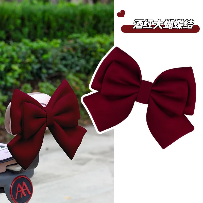 Helmet bow decoration, motorcycle electric vehicle accessories, large cute, ski helmet locomotive helmet accessories