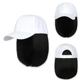 Short Straight Wigs Hat Women Wig Hat Hair Wig Cap Hip Hop Cap for Women Straight Baseball Bob Wig Bonnet Cool Punk Wigs