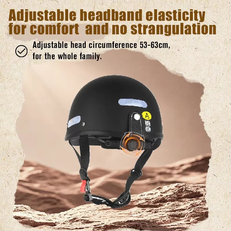 Vintage Helmet Motorcycle Helmet Cruiser half helmet Men Women Adult Child All seasons summertime Simple and nice