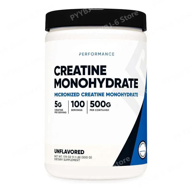 Micronized Creatine Monohydrate 500g Unflavored100 Servings Boosts Muscle Strength & Endurance Dietary Supplement for Adults
