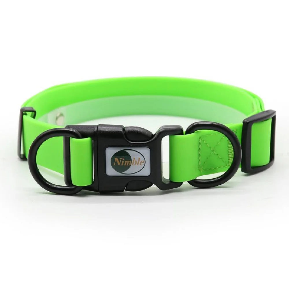 8 Colors Pet Dog Collar, PVC Waterproof Puppy Collars for Small Medium Large Dogs Dirty Resistant and Easy to Clean Pet Supplies