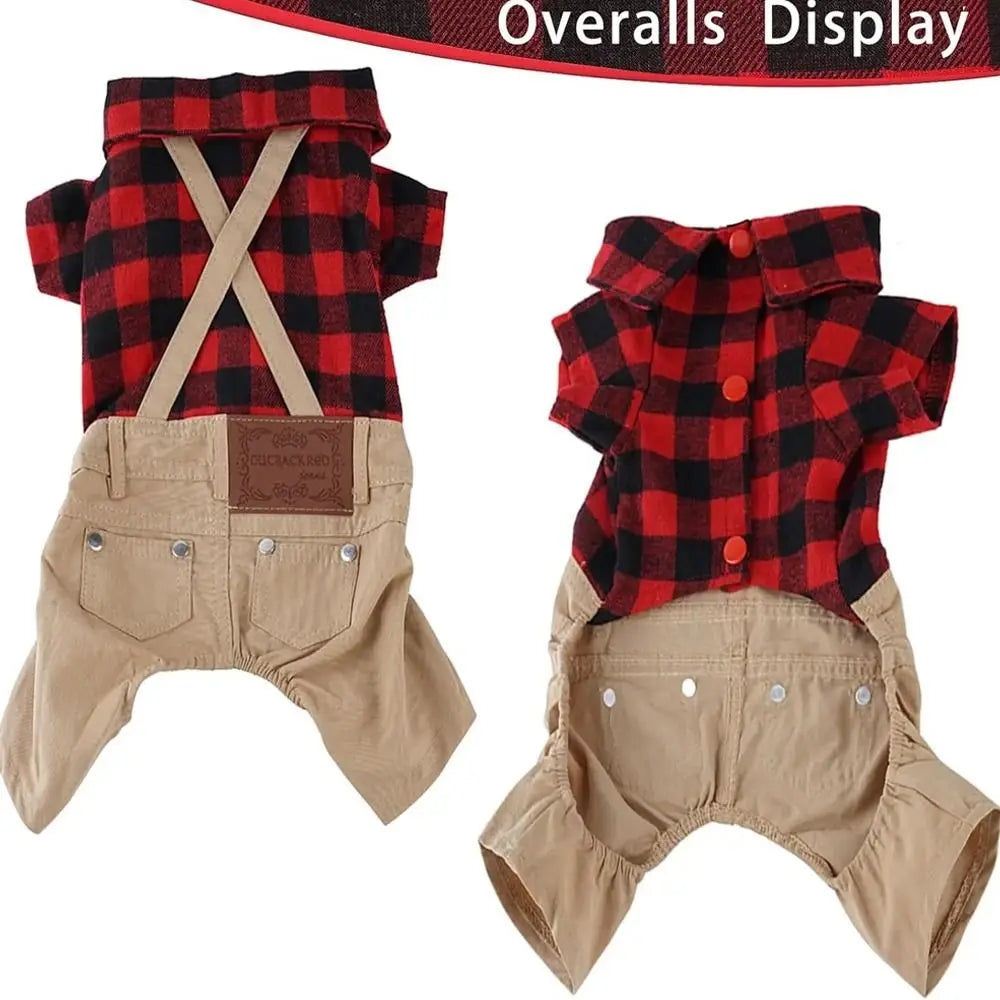 Pet Outfits Cotton Dog Clothes Soft Fashion Puppy Jumpsuits Breathable Cute Pet Pullover Four Seasons General