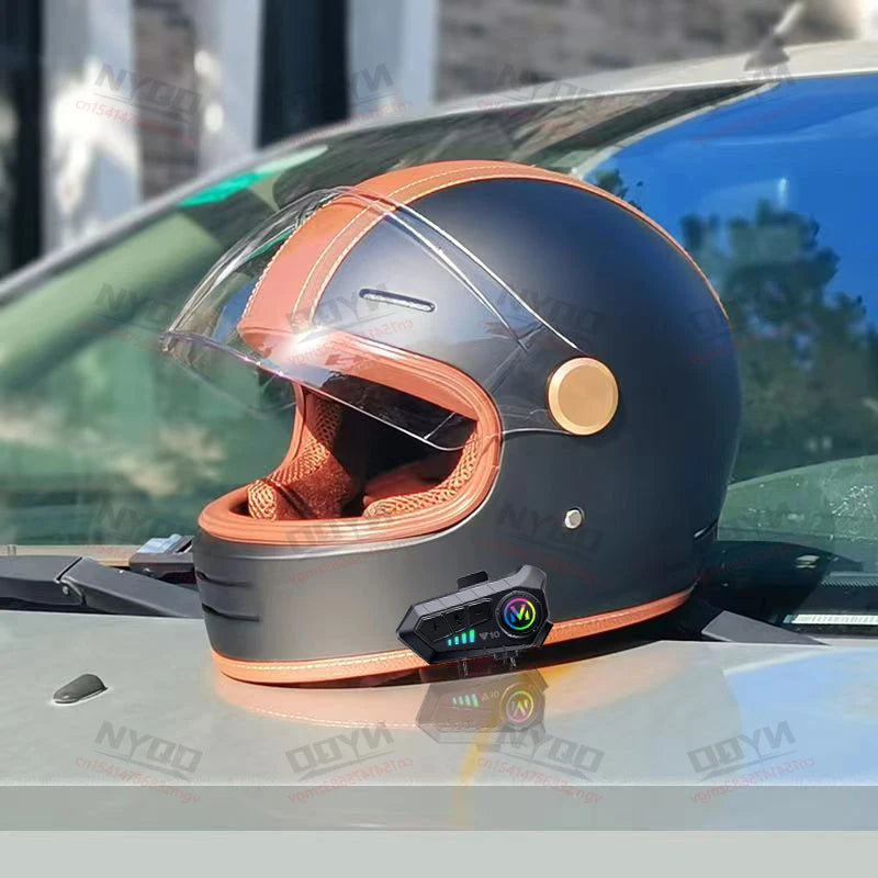 Retro Full-Face Motorcycle Helmet Off-Road Capabilities Durable Materials Enhanced Safety DOT Certified Helmet Motorcycle