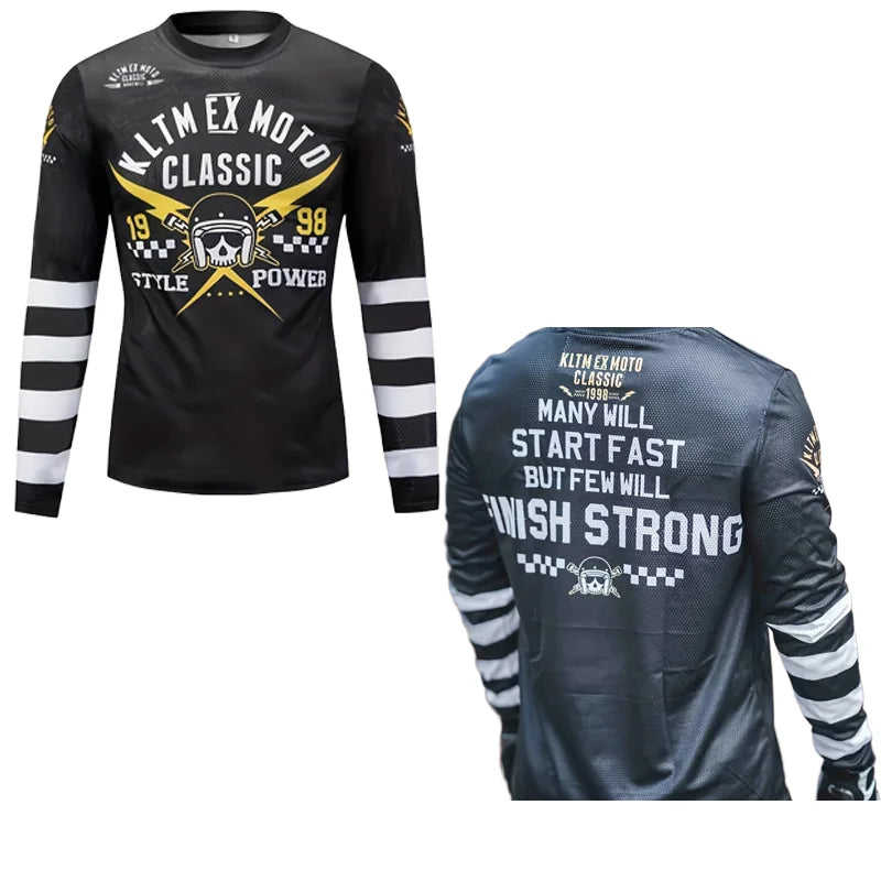 2026 MOTORCYCLE JERSEY WICKING LONG SLEEVED SWEAT ABSORBING MOTORCYCLE CLOTHING CYCLING SHIRT FOR BIKING RIDING SPORTS