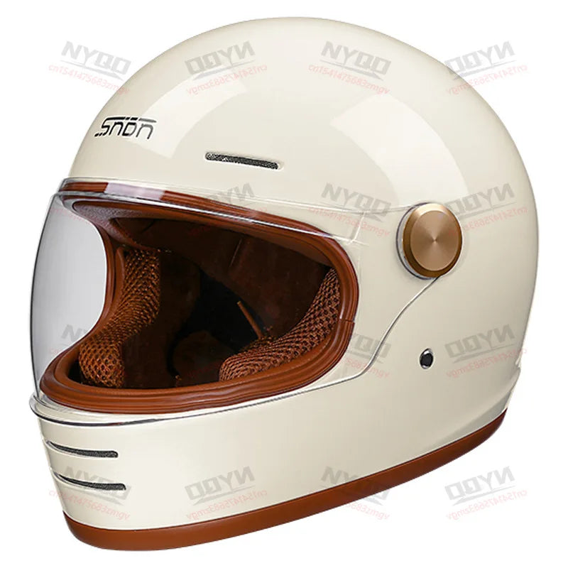 Retro Full-Face Motorcycle Helmet Off-Road Capabilities Durable Materials Enhanced Safety DOT Certified Helmet Motorcycle