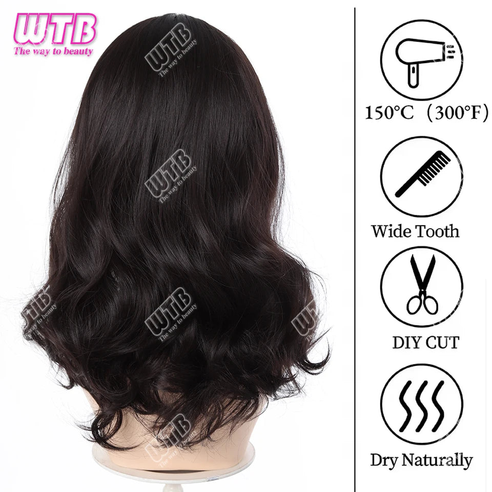 Synthetic Short Wavy Wigs for Women Black Bob Wigs for Black Women Short Bob Curly Wavy Hair Wigs Synthetic Curly Hair