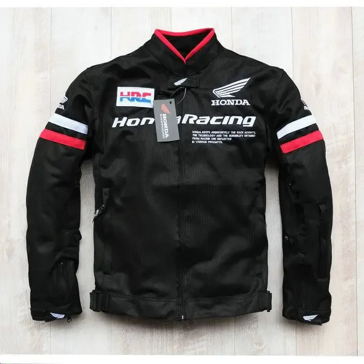 Men's Summer Motorcycle Racing Clothing Breathable Mesh Anti-Fall Honda Cycling Suit Comfortable Protective Gear for Bikers