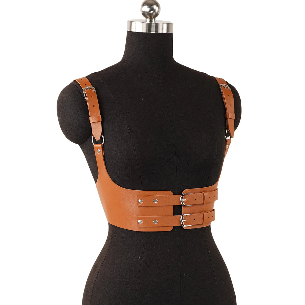 Women Trend Punk Belt Corset Belt Wear Belt Female Street Style Corset Top Decorative Harness Straps Clothing Leather Corset