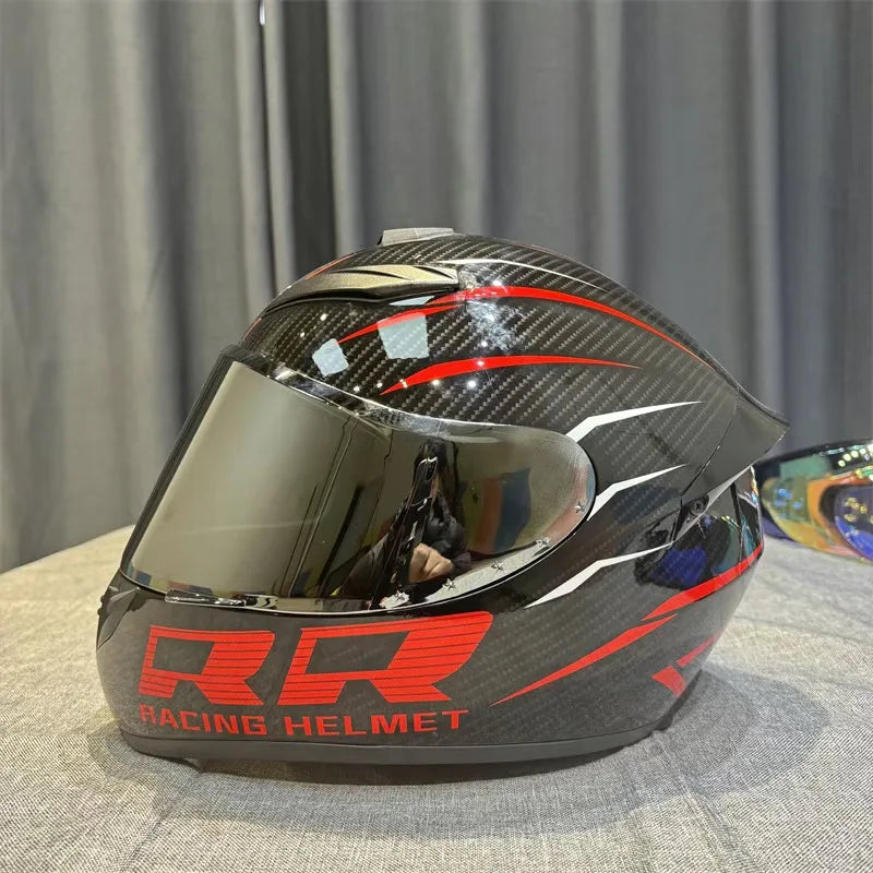 Adult Helmets For Motorcycle Full Face Helmet HD Visors Capacete De Moto Capacetes DOT Approved