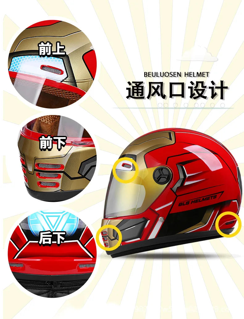 Kdis Spider Motorcycle Helmet Full Face Long Visor Racing Off-Road Helmet childrens Cascos Para Moto Capacete DOT Casco Moto