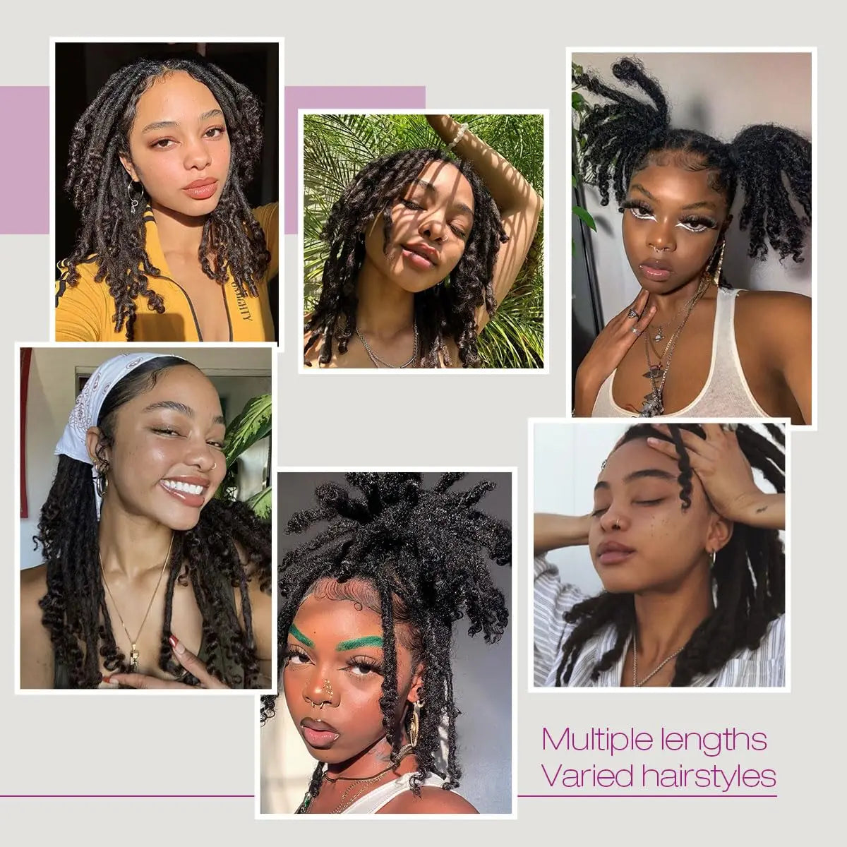 Locs Extension Human Hair with Curly Ends Handmade Human Hair 0.6cm Wide Loc Dreadlock Extension Sisterlocs for Men Women