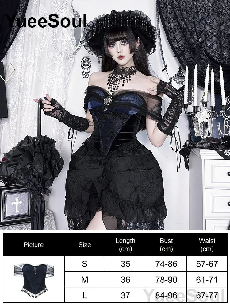 Gothic Crop Tops Black Lace Mesh Tanks Tops 2026 New Y2K Goth Punk Grunge Fairy Core Sexy Y2K Halloween 2000s Women Clothing