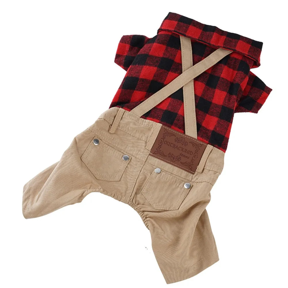 Pet Outfits Cotton Dog Clothes Soft Fashion Puppy Jumpsuits Breathable Cute Pet Pullover Four Seasons General