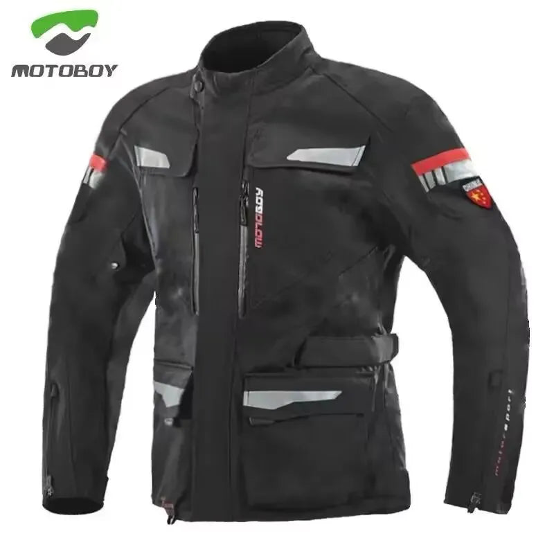 Warm Waterproof MOTOBOY motorcycle Jacket pants  winter motorbike jersey suit men's with CE Protectors motocross Rally Suit