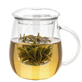 1pc Transparent Teacup with Filter Multi-Purpose Brewings Tea Cup High Borosilicate Milk Mug Household Drinking Coffee Cup
