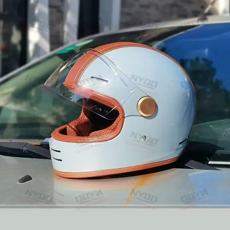 Retro Full-Face Motorcycle Helmet Off-Road Capabilities Durable Materials Enhanced Safety DOT Certified Helmet Motorcycle