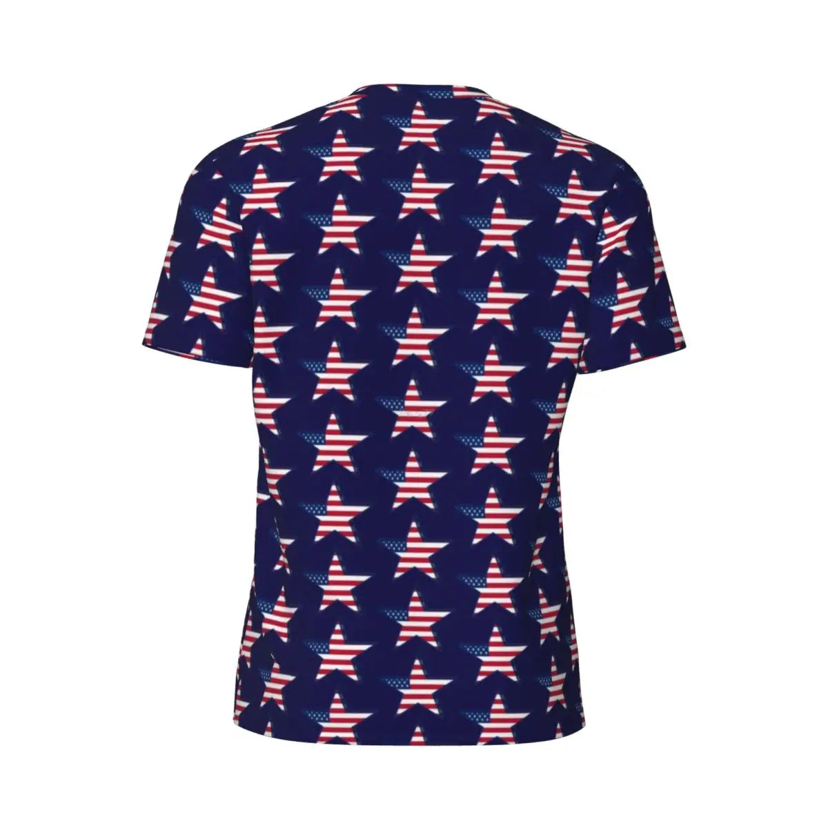 USA American Flag T-Shirt Male Star Print Patriotic Streetwear Running T-Shirts Breathable Beach Fashion Tees Oversize Tops