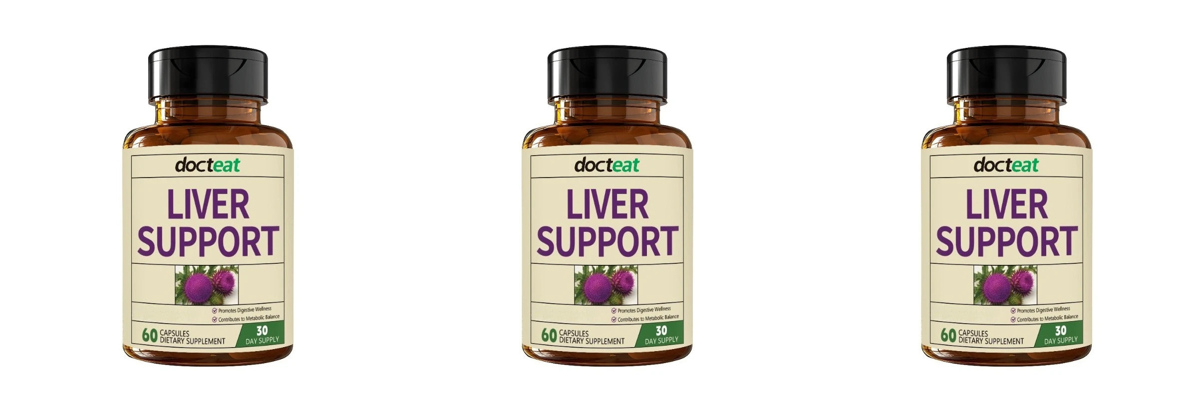Digestive Wellness Formula Capsules Milk Thistle Artichoke Zinc Supports Gut Health Dietary Supplement for Adults 60 Capsule