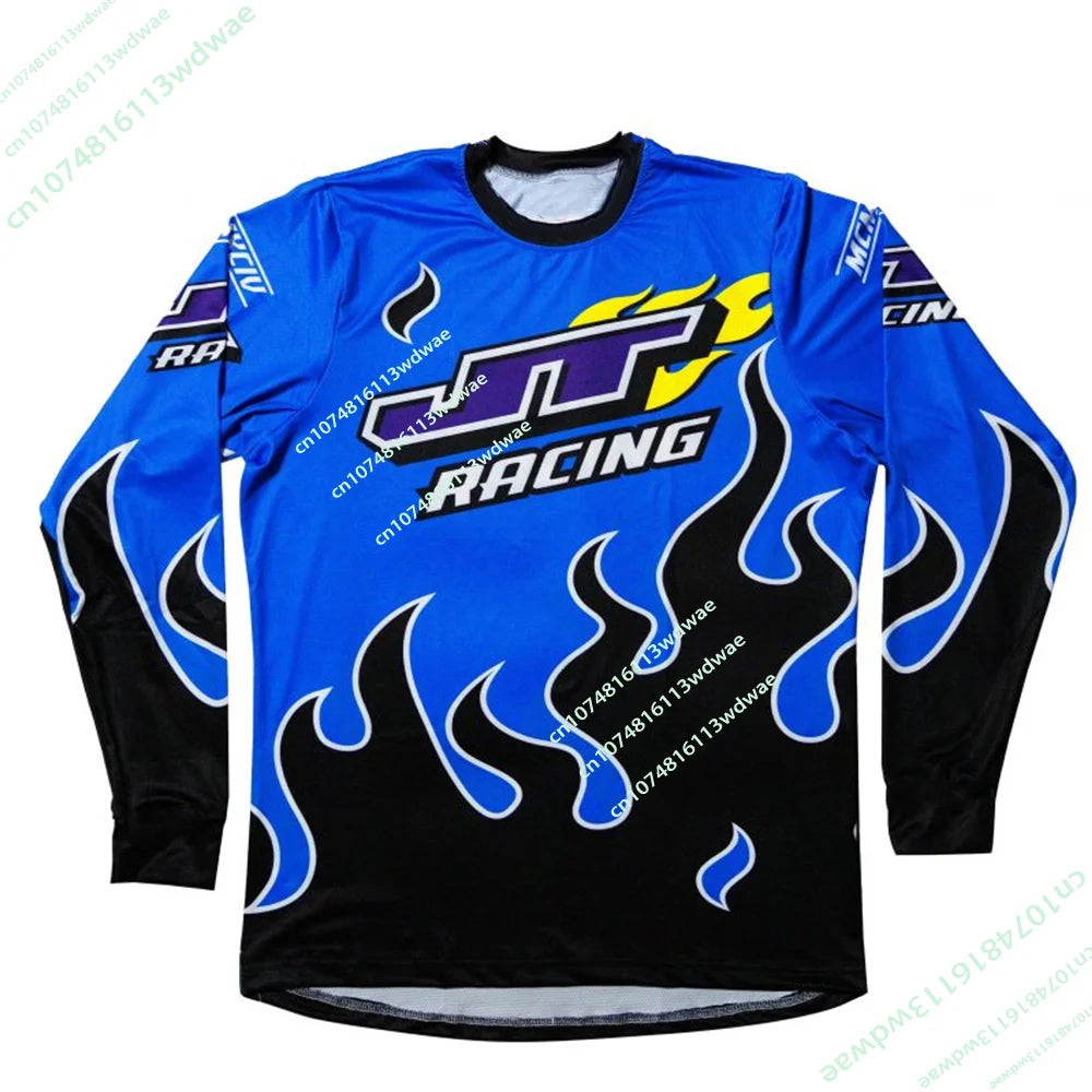 Mens Enduro MTB Cycling Clothes Jersey Off-road Motorcycle Bmx T-Shirt Bicycle Cycling T-shirts Long Sleeve Motorcycle Clothing